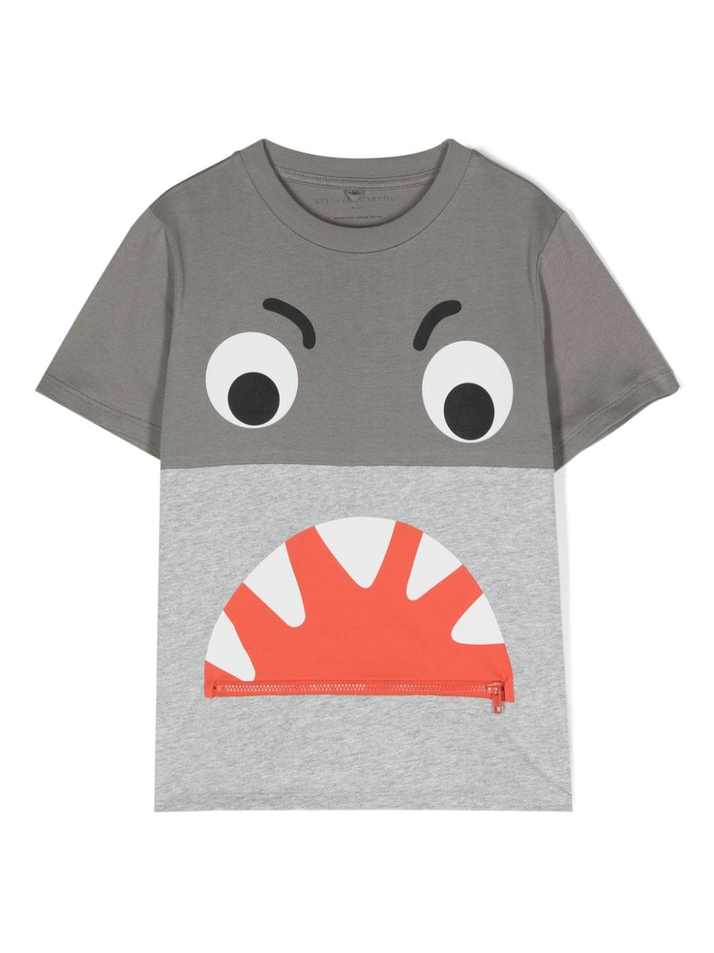 Stella McCartney Kids shark-print cotton T-shirt - Grey von Stella McCartney Kids