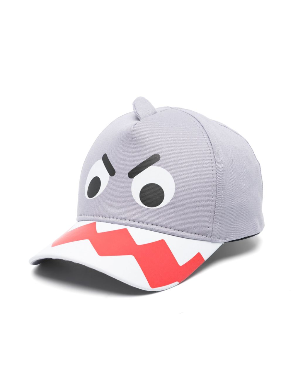 Stella McCartney Kids shark-print cotton cap - Grey von Stella McCartney Kids