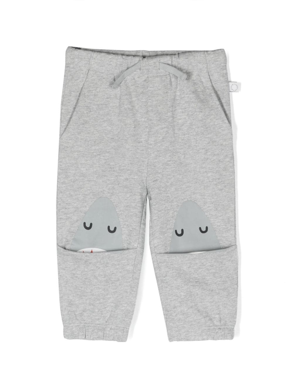 Stella McCartney Kids shark-print cotton track pants - Grey von Stella McCartney Kids