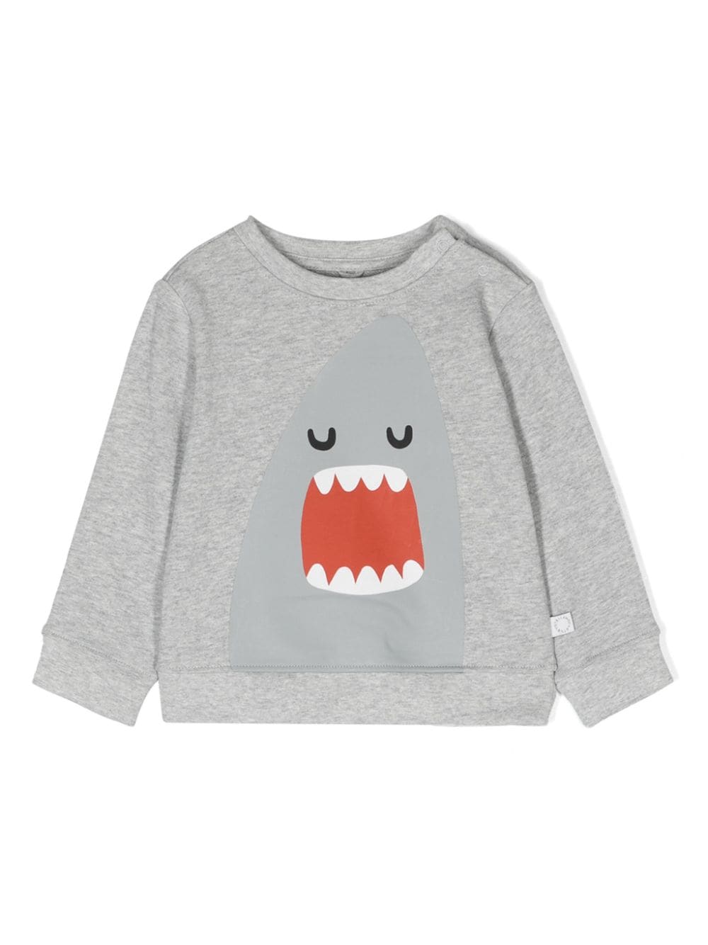 Stella McCartney Kids shark-print mélange sweatshirt - Grey von Stella McCartney Kids