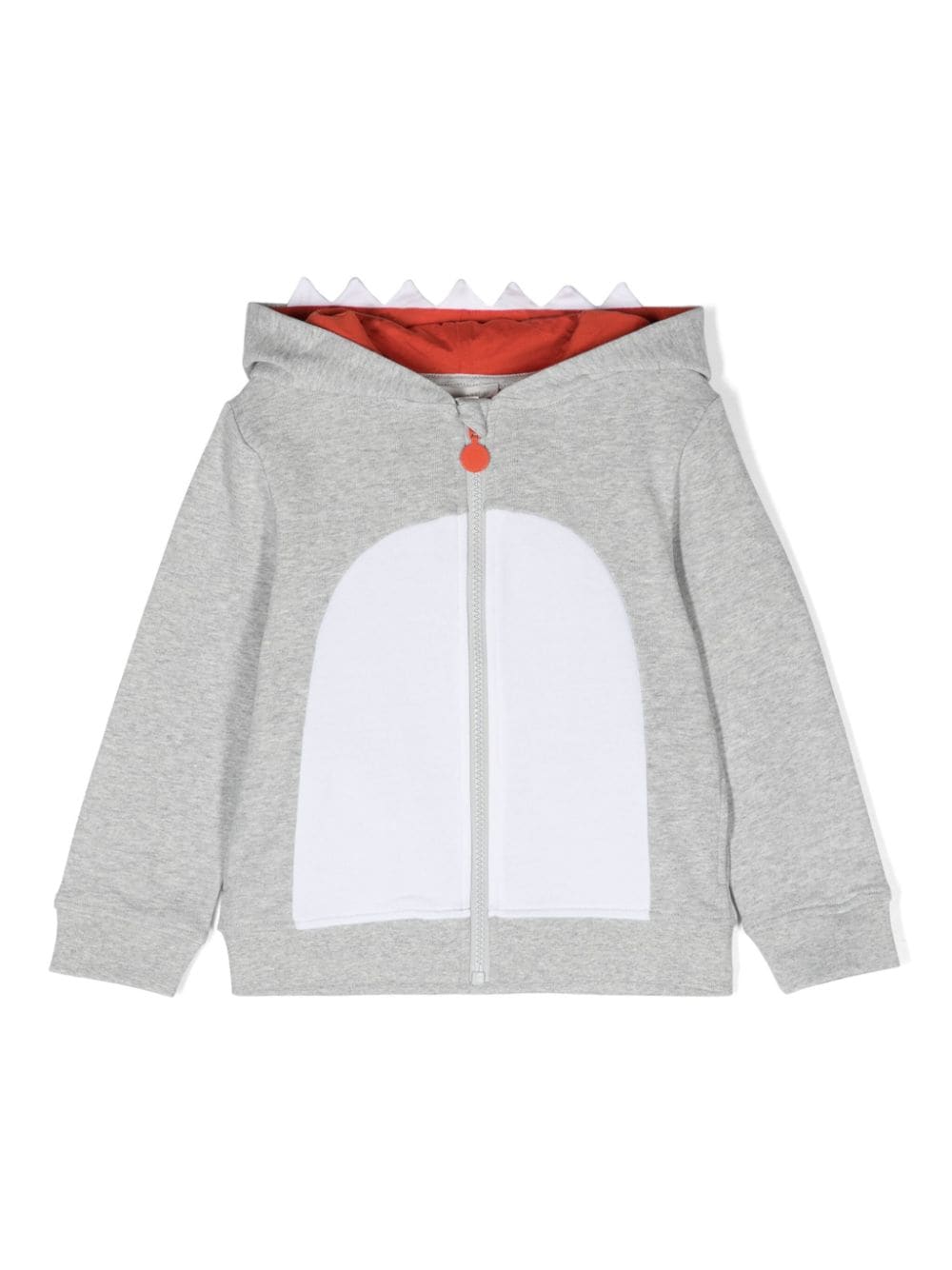 Stella McCartney Kids shark-shape jersey hoodie - Grey von Stella McCartney Kids