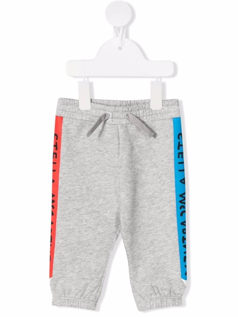 Stella McCartney Kids side-logo track pants - Grey von Stella McCartney Kids