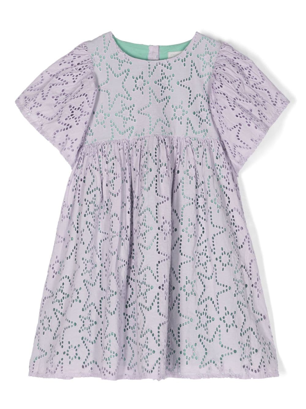 Stella McCartney Kids star-embroidery cotton dress - Purple von Stella McCartney Kids