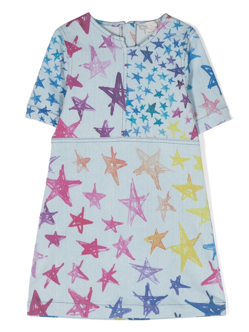 Stella McCartney Kids star-print cotton dress - Blue von Stella McCartney Kids