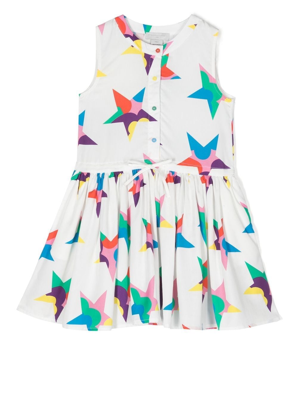 Stella McCartney Kids star-print cotton dress - White von Stella McCartney Kids