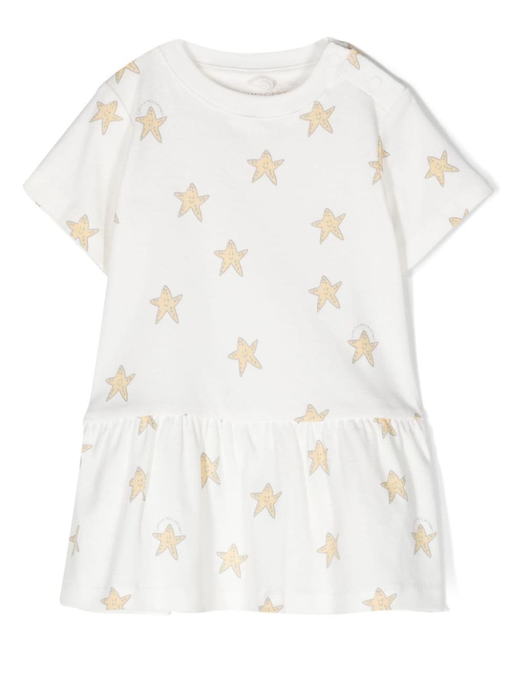 Stella McCartney Kids star-print cotton dress - White von Stella McCartney Kids