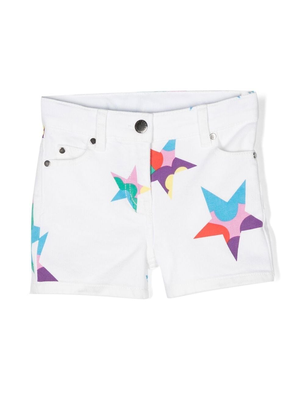 Stella McCartney Kids star-print denim shorts - White von Stella McCartney Kids