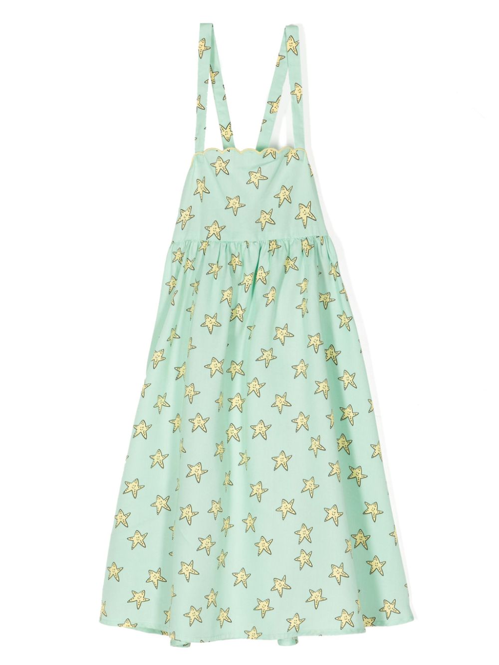 Stella McCartney Kids star-print flared dress - Green von Stella McCartney Kids