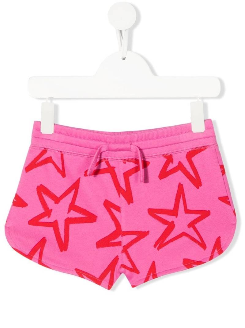 Stella McCartney Kids star-print organic cotton shorts - Pink von Stella McCartney Kids