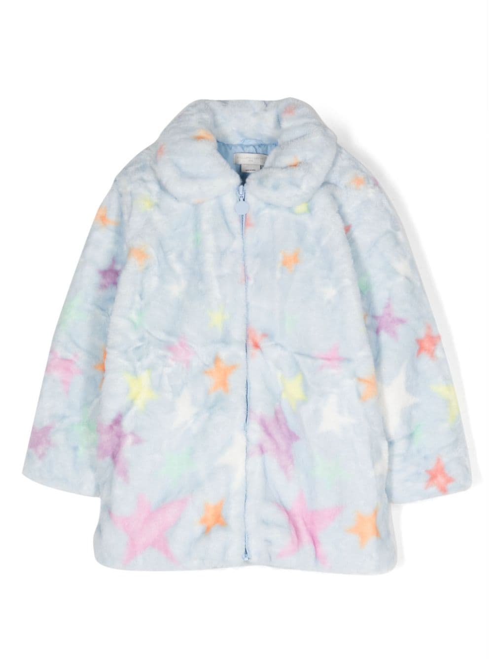 Stella McCartney Kids star-print shearling jacket - Blue von Stella McCartney Kids