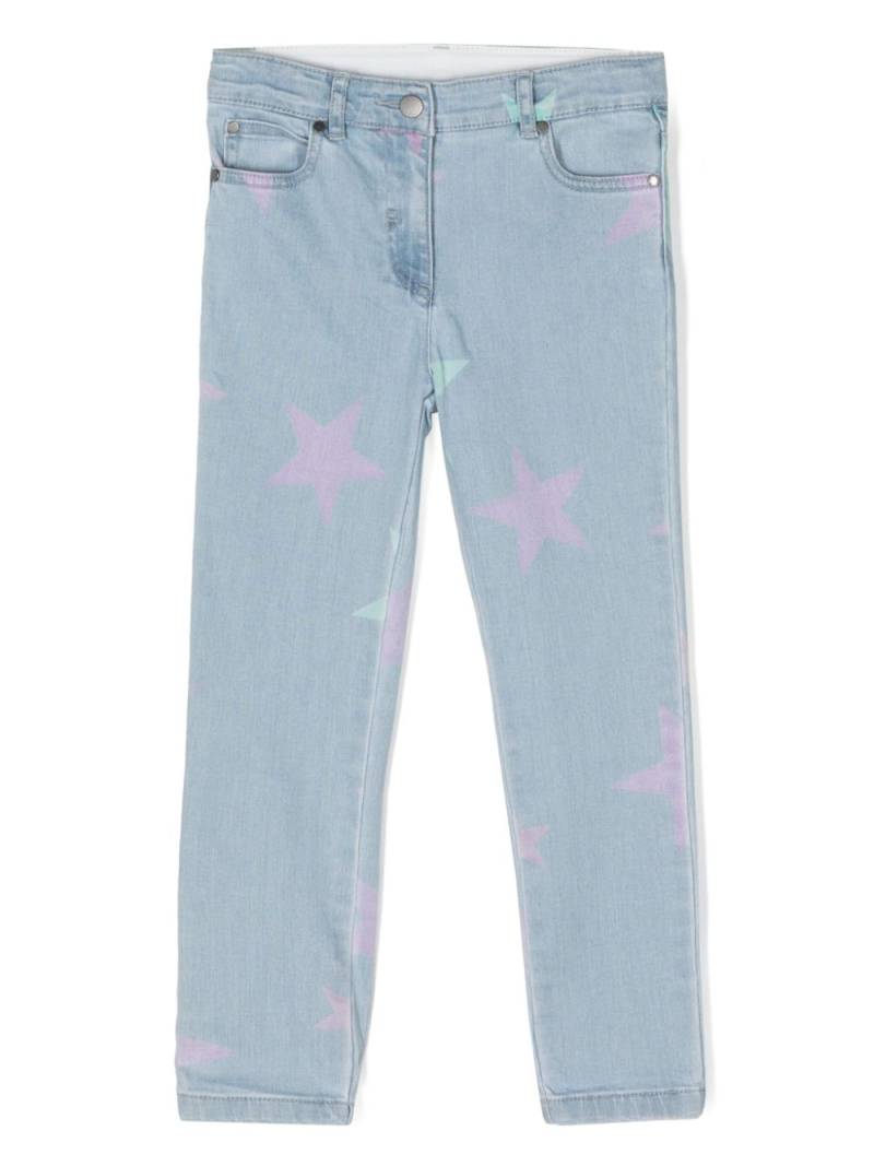 Stella McCartney Kids star-print skinny jeans - Blue von Stella McCartney Kids