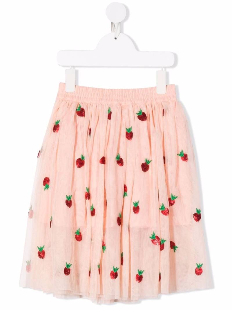 Stella McCartney Kids strawberry-print mini skirt - Pink von Stella McCartney Kids