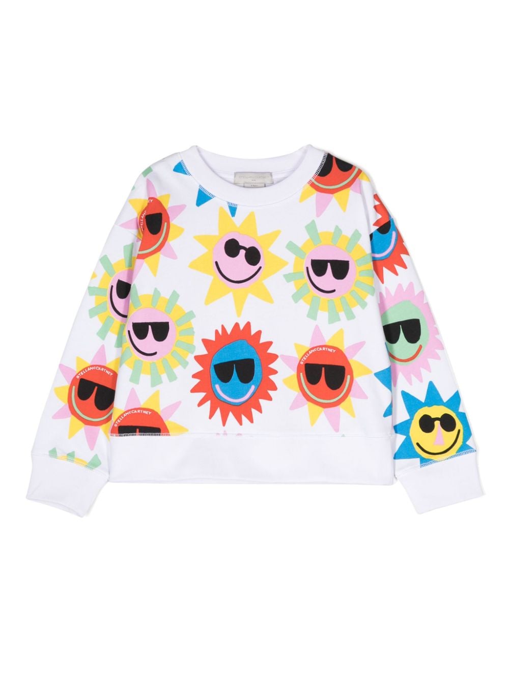 Stella McCartney Kids sun-print cotton sweatshirt - White von Stella McCartney Kids