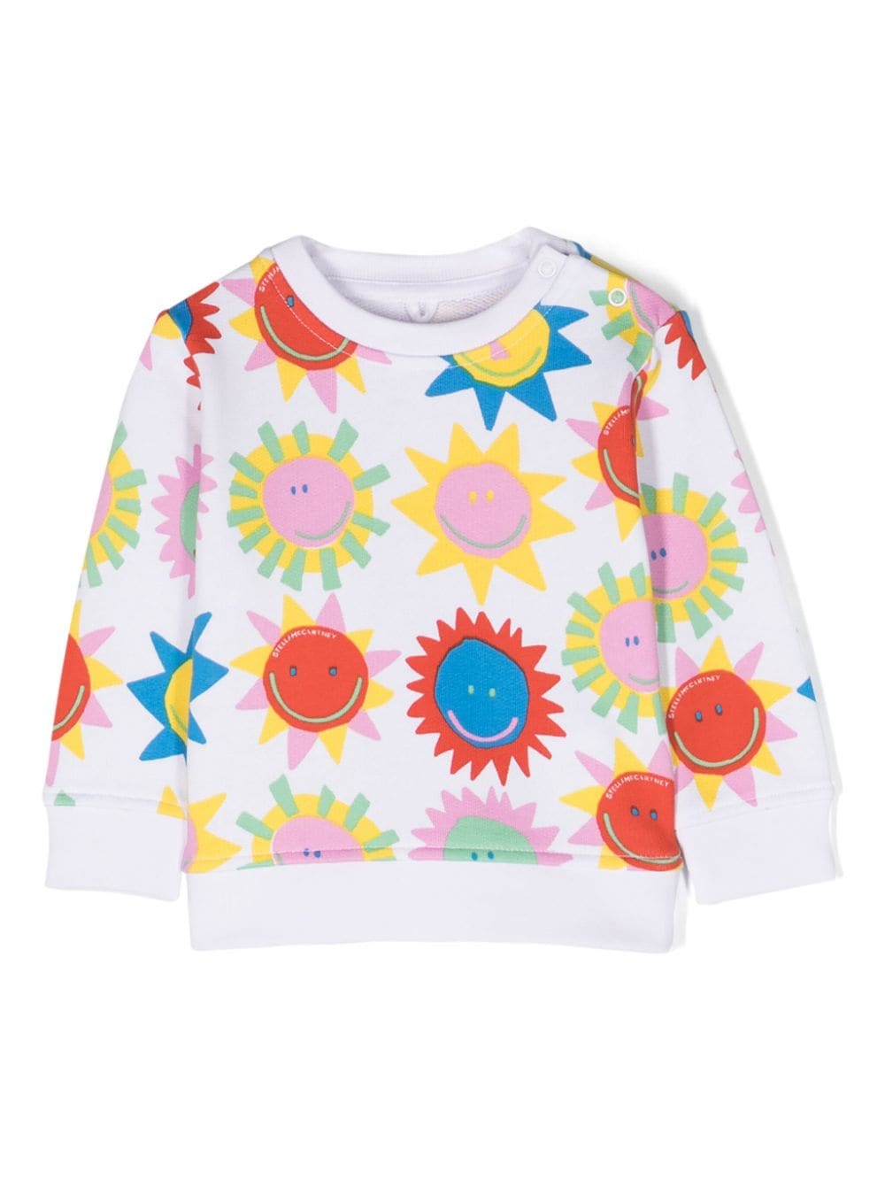 Stella McCartney Kids sun-print cotton sweatshirt - White von Stella McCartney Kids