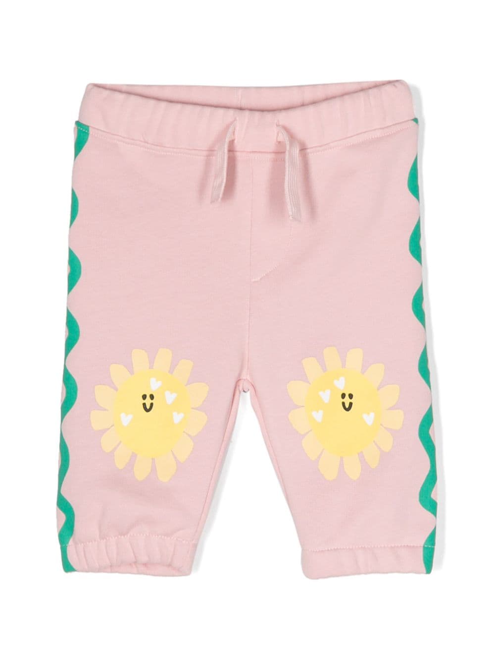 Stella McCartney Kids sun-print cotton tracksuit bottoms - Pink von Stella McCartney Kids