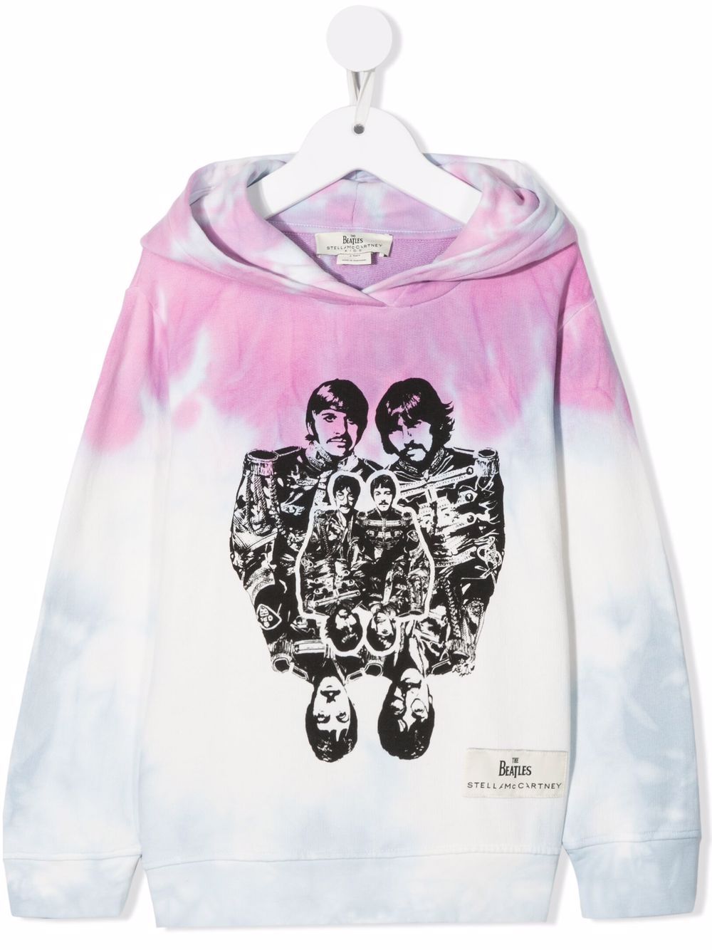 Stella McCartney Kids tie-dye The Beatles print hoodie - Purple von Stella McCartney Kids