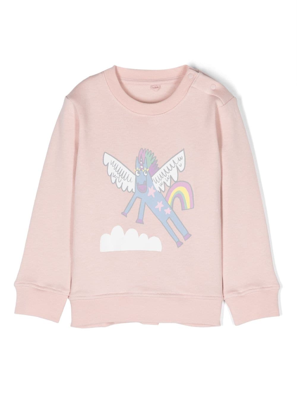 Stella McCartney Kids unicorn-print cotton sweatshirt - Pink von Stella McCartney Kids