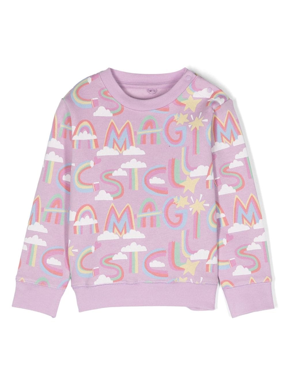 Stella McCartney Kids unicorn-print cotton sweatshirt - Purple von Stella McCartney Kids