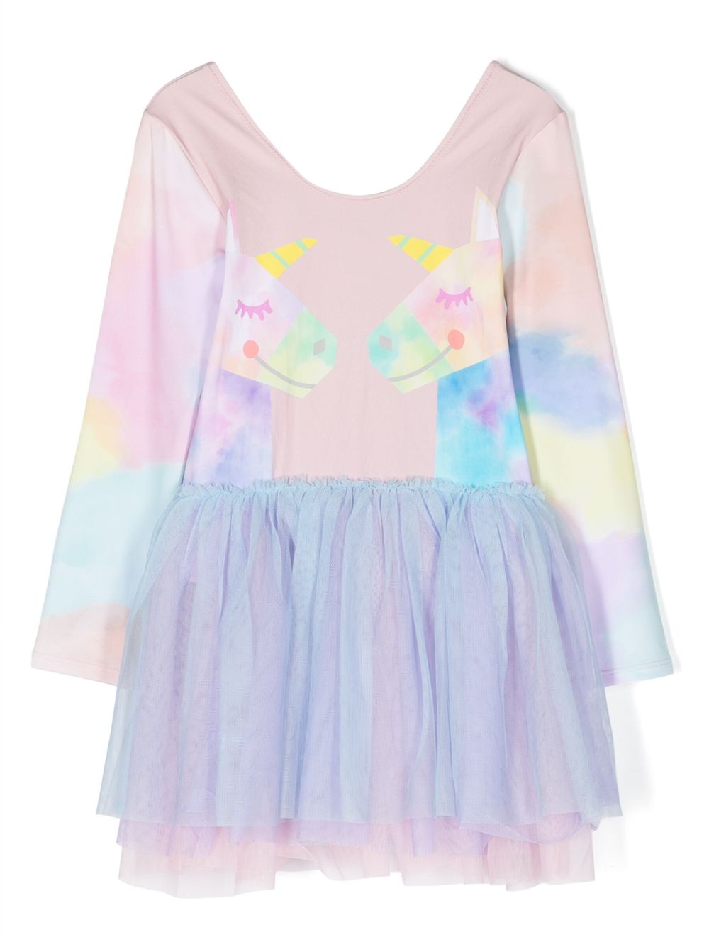 Stella McCartney Kids unicorn-print tulle dress - Pink von Stella McCartney Kids