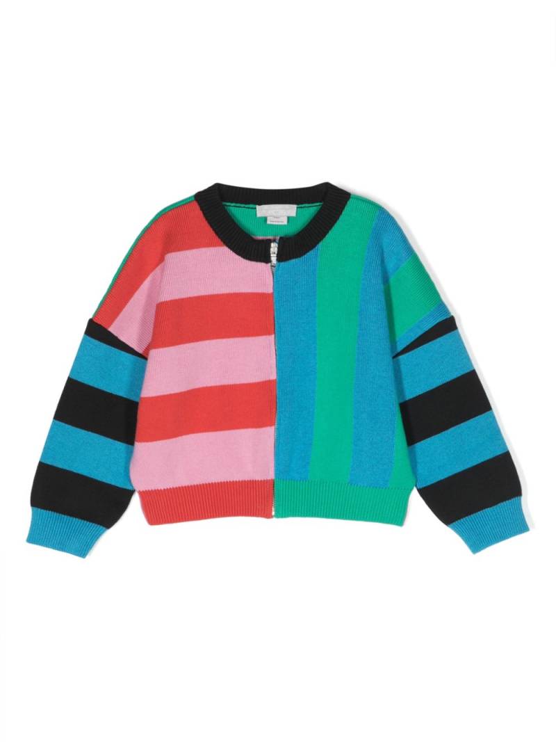 Stella McCartney Kids wool-blend zip-up cardigan - Pink von Stella McCartney Kids