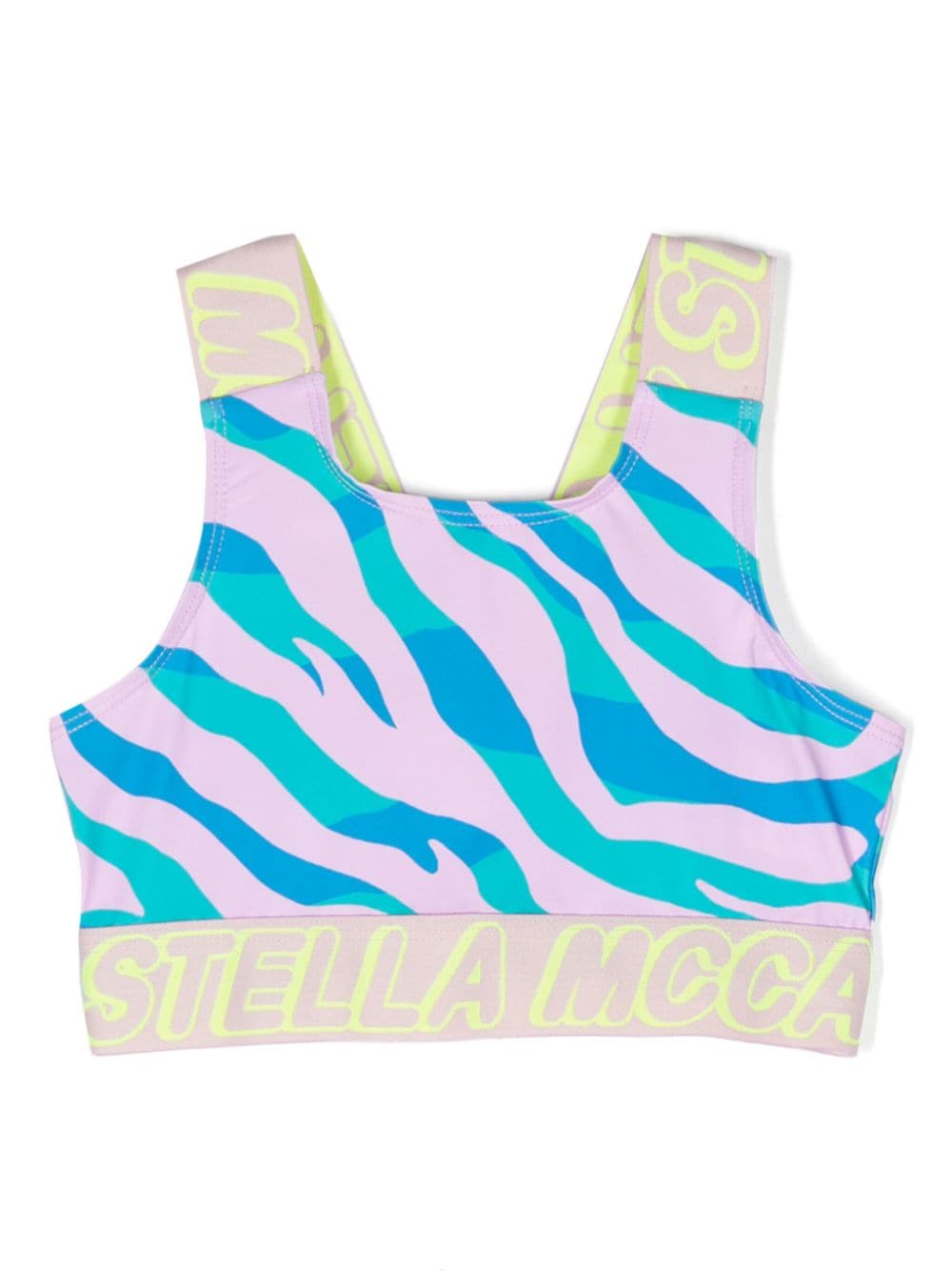 Stella McCartney Kids zebra-print cropped top - Pink von Stella McCartney Kids