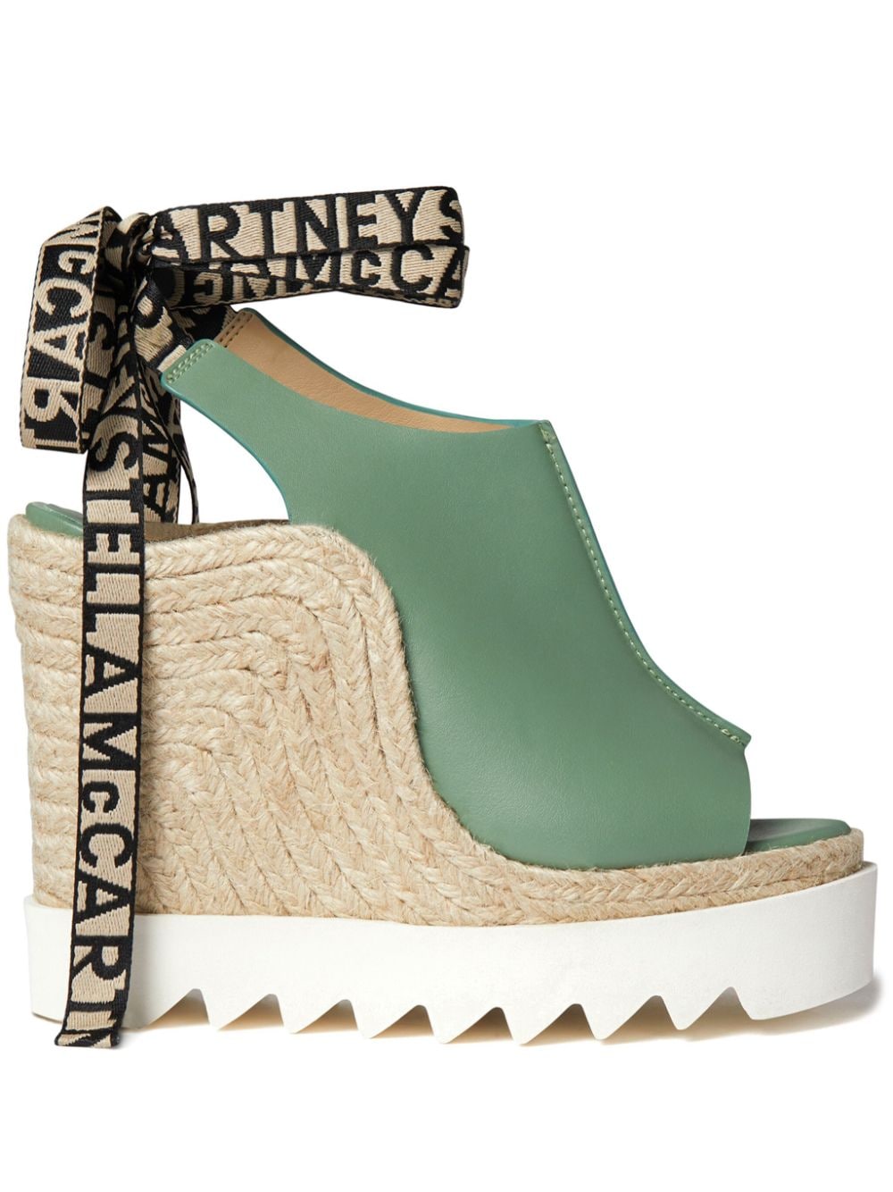 Stella McCartney 100mm Gaia wedge espadrilles - Green von Stella McCartney