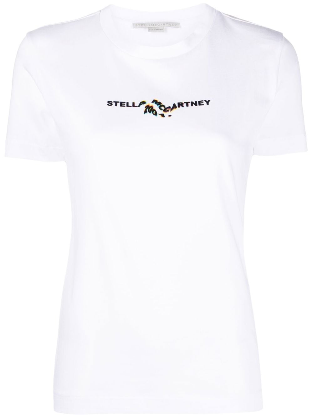 Stella McCartney 2001 glitch logo-print T-shirt - White von Stella McCartney