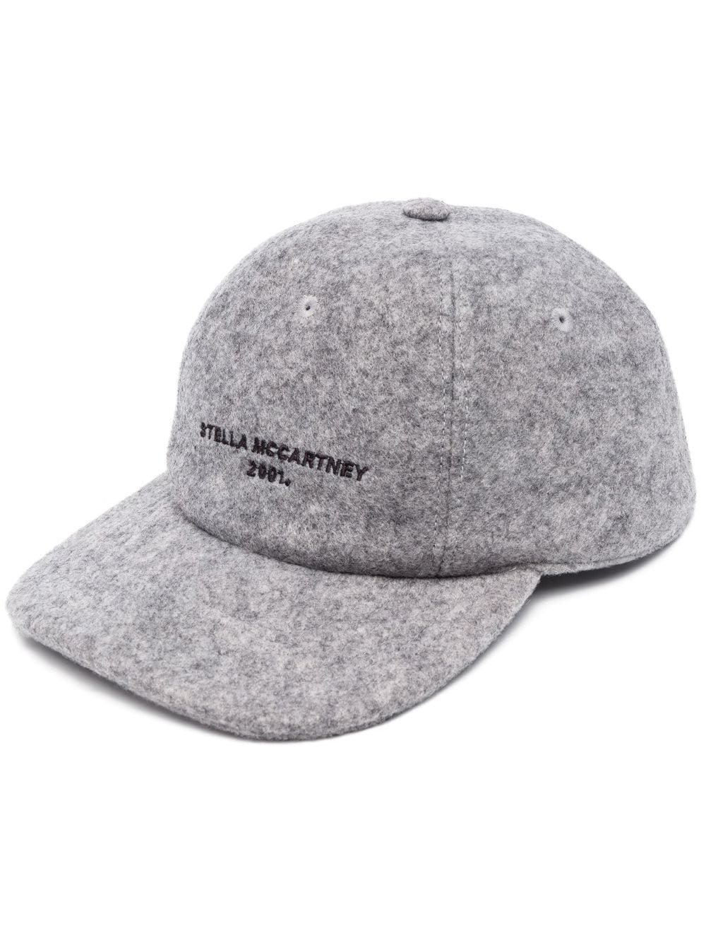 Stella McCartney 2001-logo felt cap - Grey von Stella McCartney