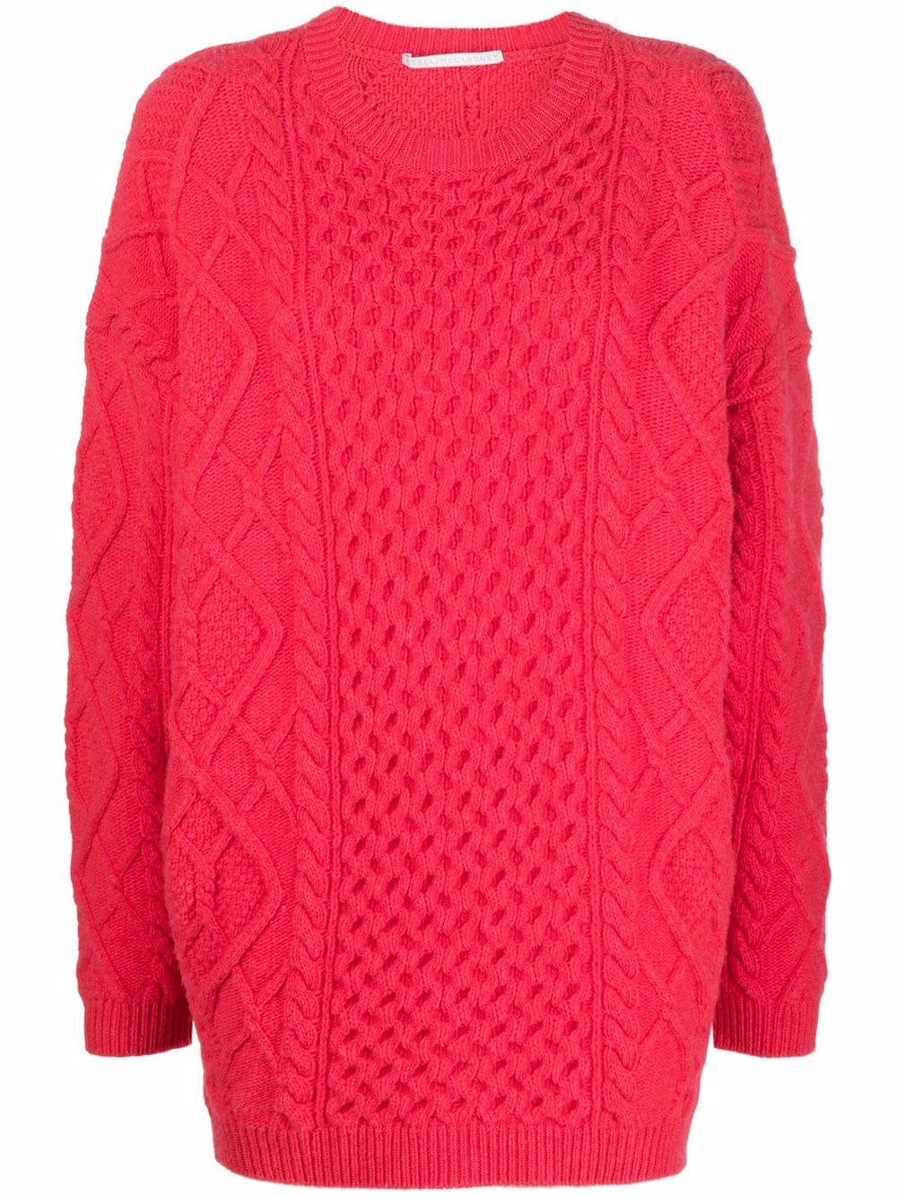 Stella McCartney Aran crew neck jumper - Pink von Stella McCartney