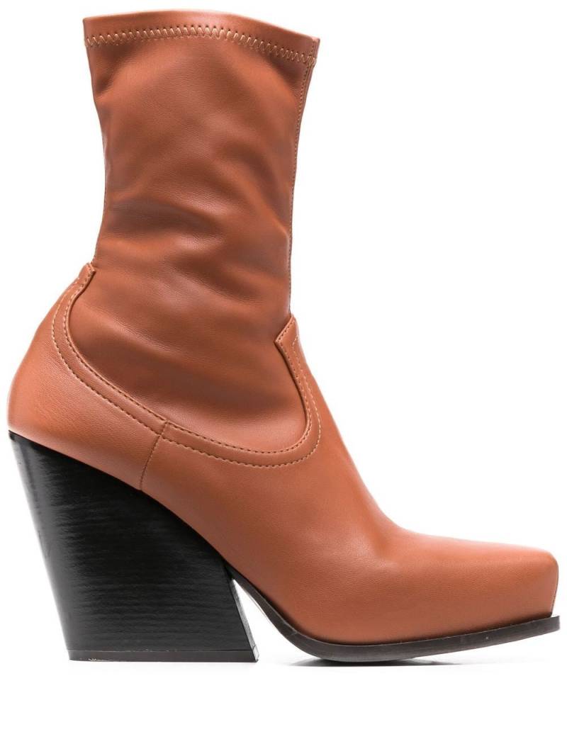 Stella McCartney Cowboy stretch ankle boots - Brown von Stella McCartney