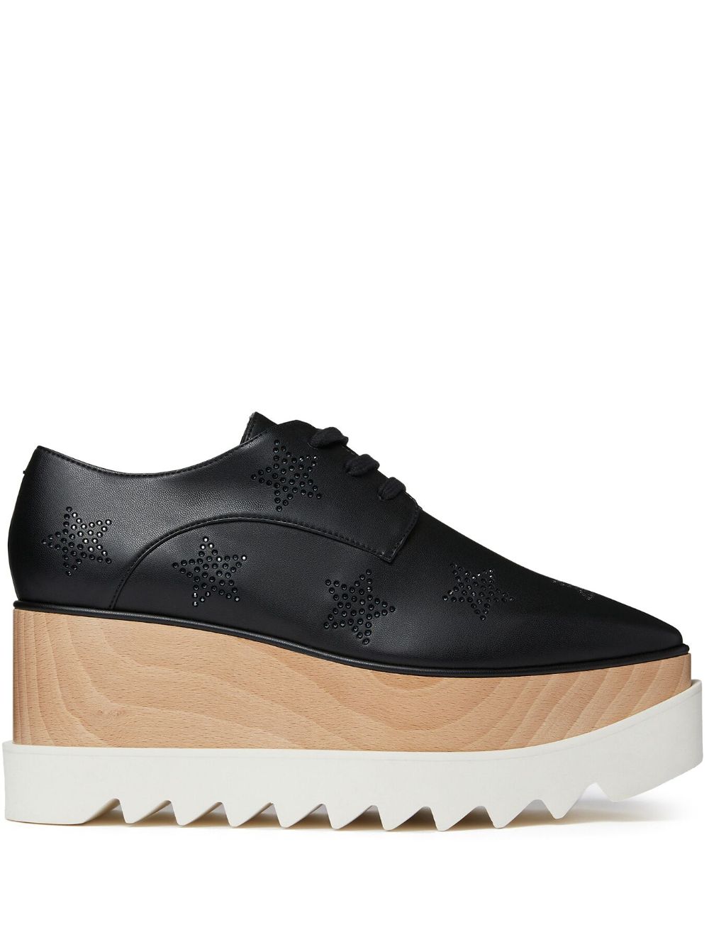 Stella McCartney Elyse Crystal Star platform oxfords - Black von Stella McCartney