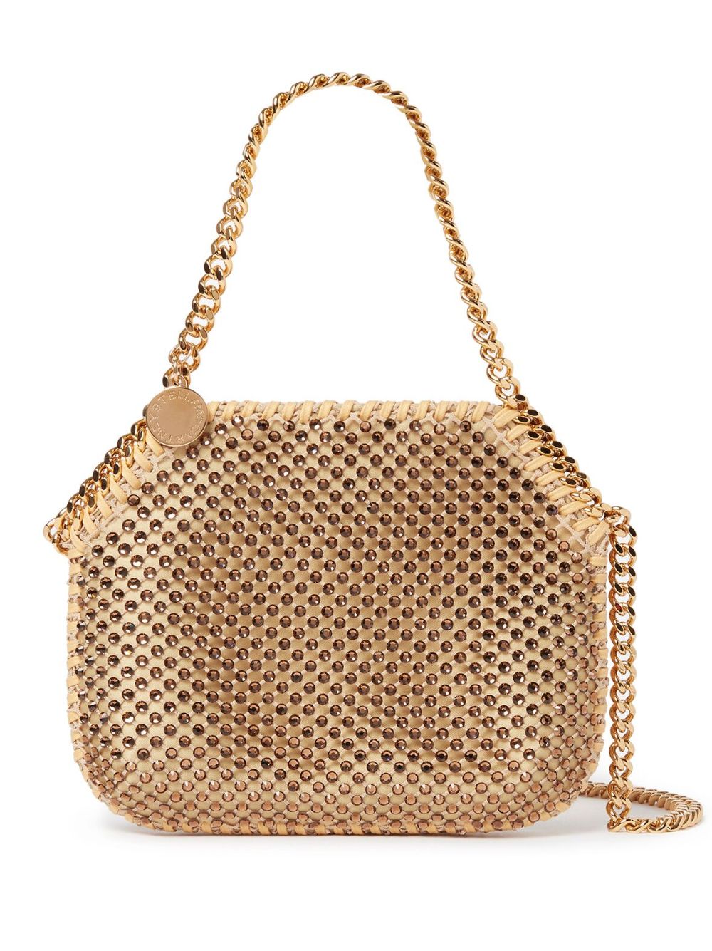 Stella McCartney Falabella crystal-embellished tote bag - Gold von Stella McCartney