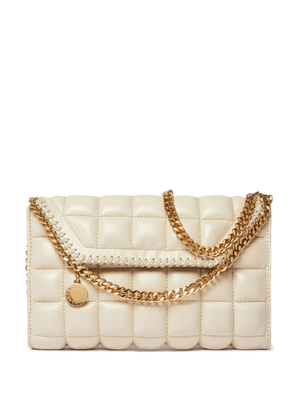 Stella McCartney Falabella quilted faux-leather shoulder bag - Neutrals von Stella McCartney