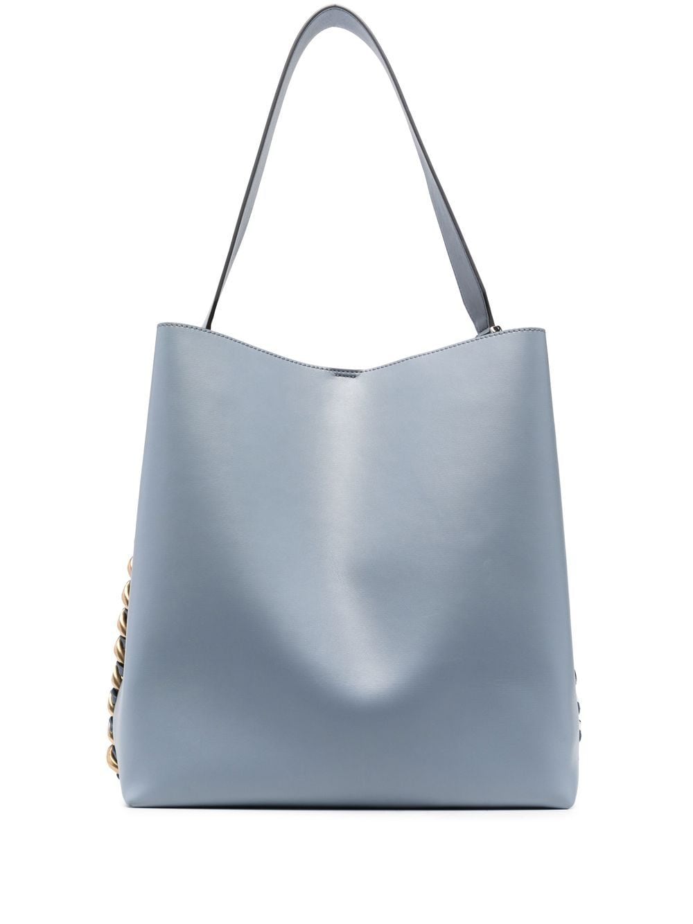 Stella McCartney Frayme chain link-trim tote bag - Blue von Stella McCartney