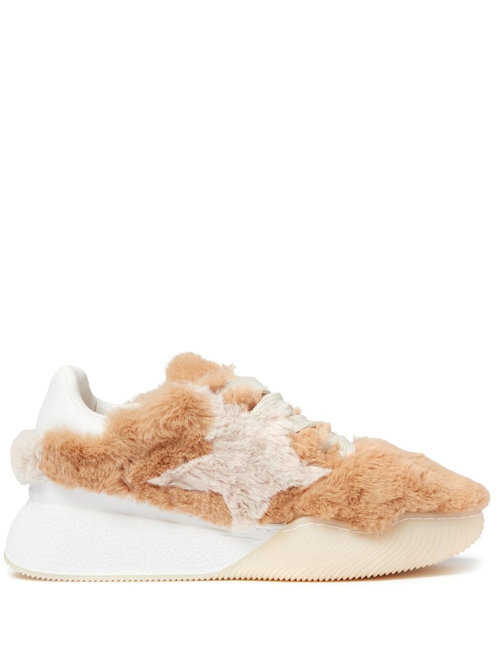 Stella McCartney Loop fleece-texture sneakers - Neutrals von Stella McCartney