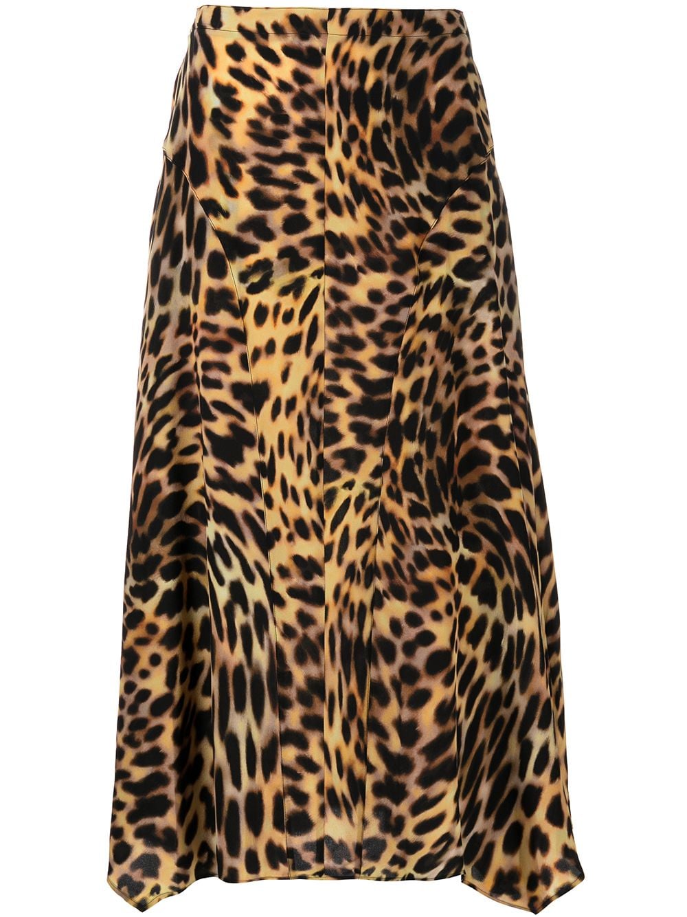 Stella McCartney Naya cheetah-print midi skirt - Brown von Stella McCartney