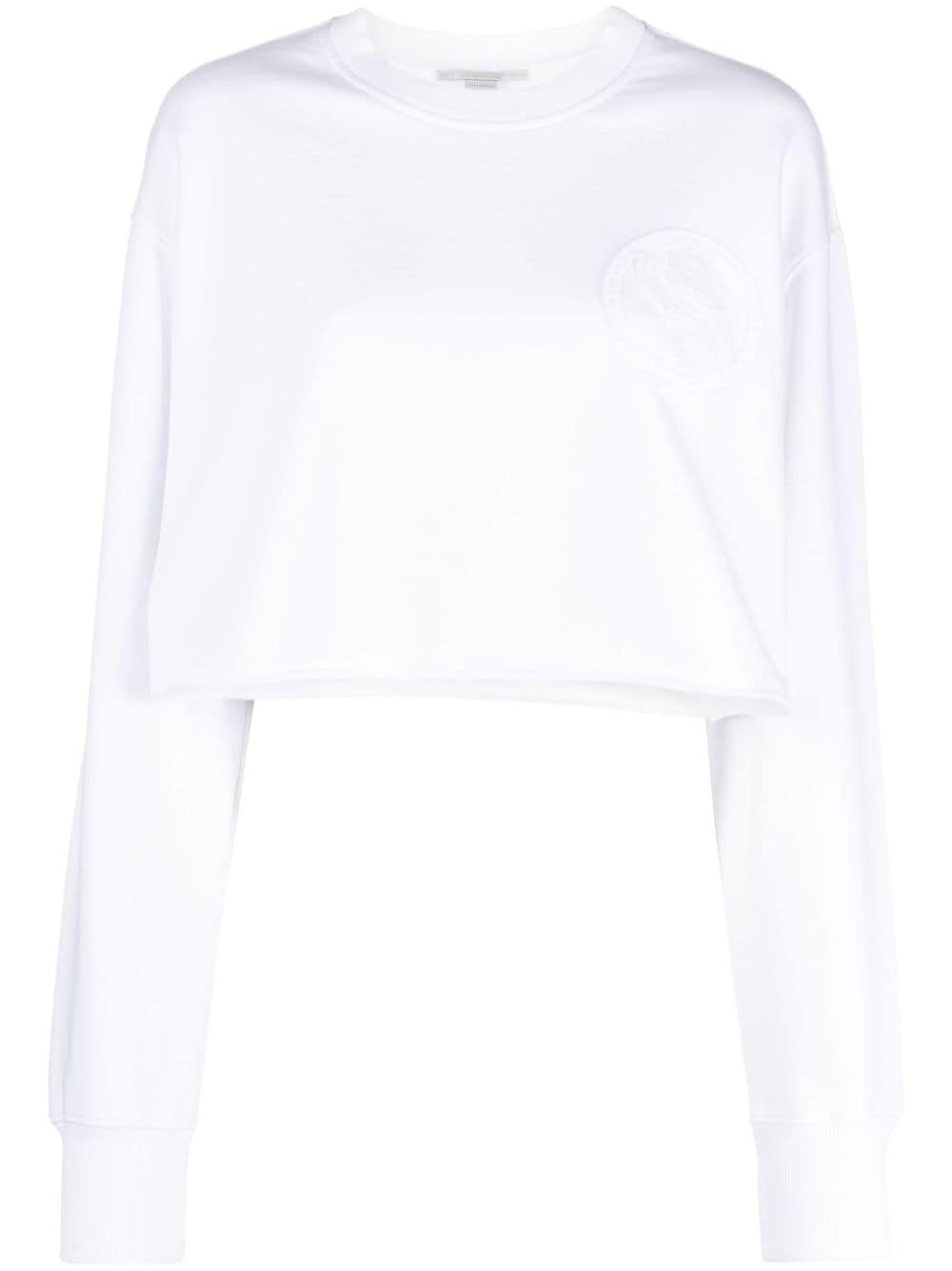 Stella McCartney S-Wave cropped sweatshirt - White von Stella McCartney