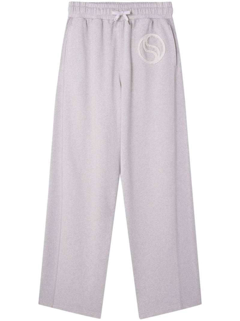 Stella McCartney S-Wave drawstring organic cotton track pants - Grey von Stella McCartney