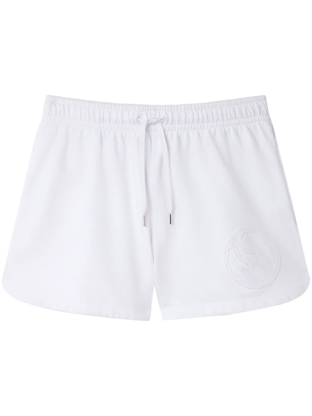 Stella McCartney S-Wave jersey drawstring shorts - White von Stella McCartney