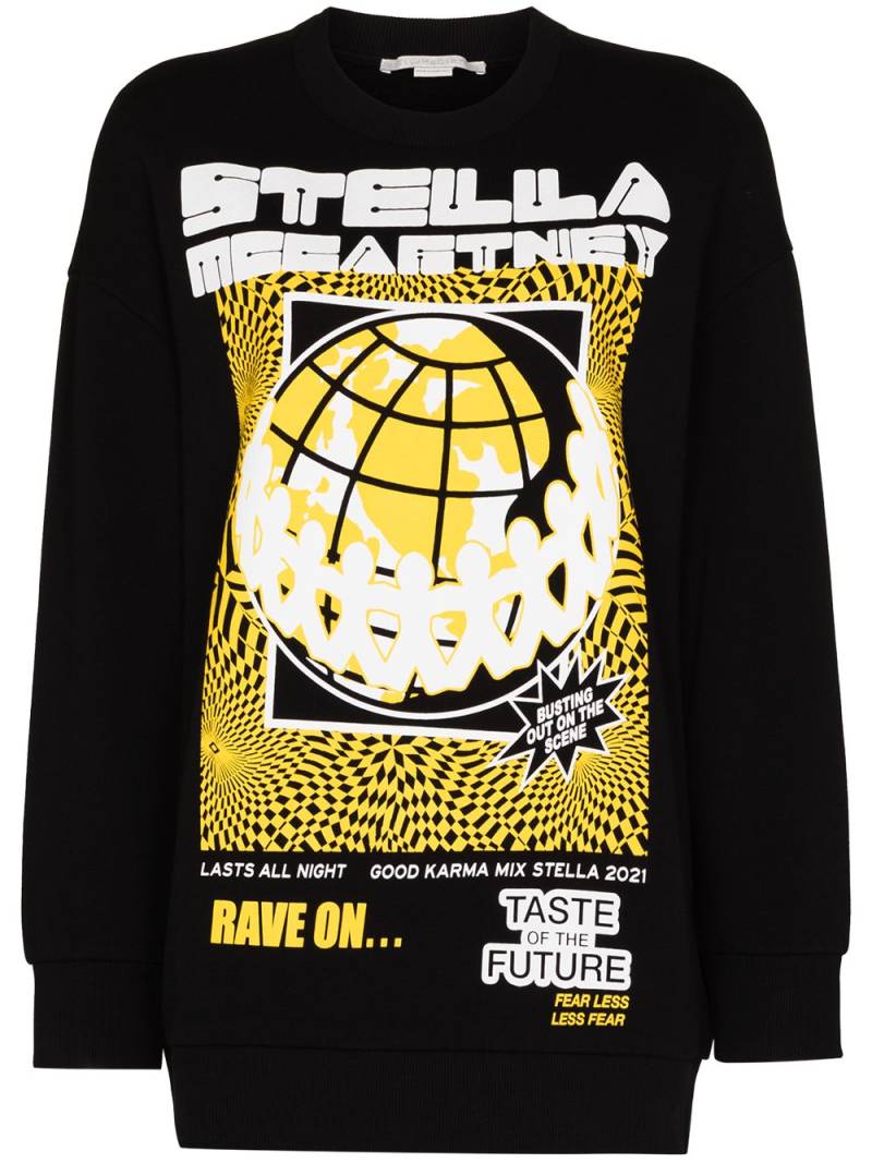 Stella McCartney Rave graphic-print sweatshirt - Black von Stella McCartney