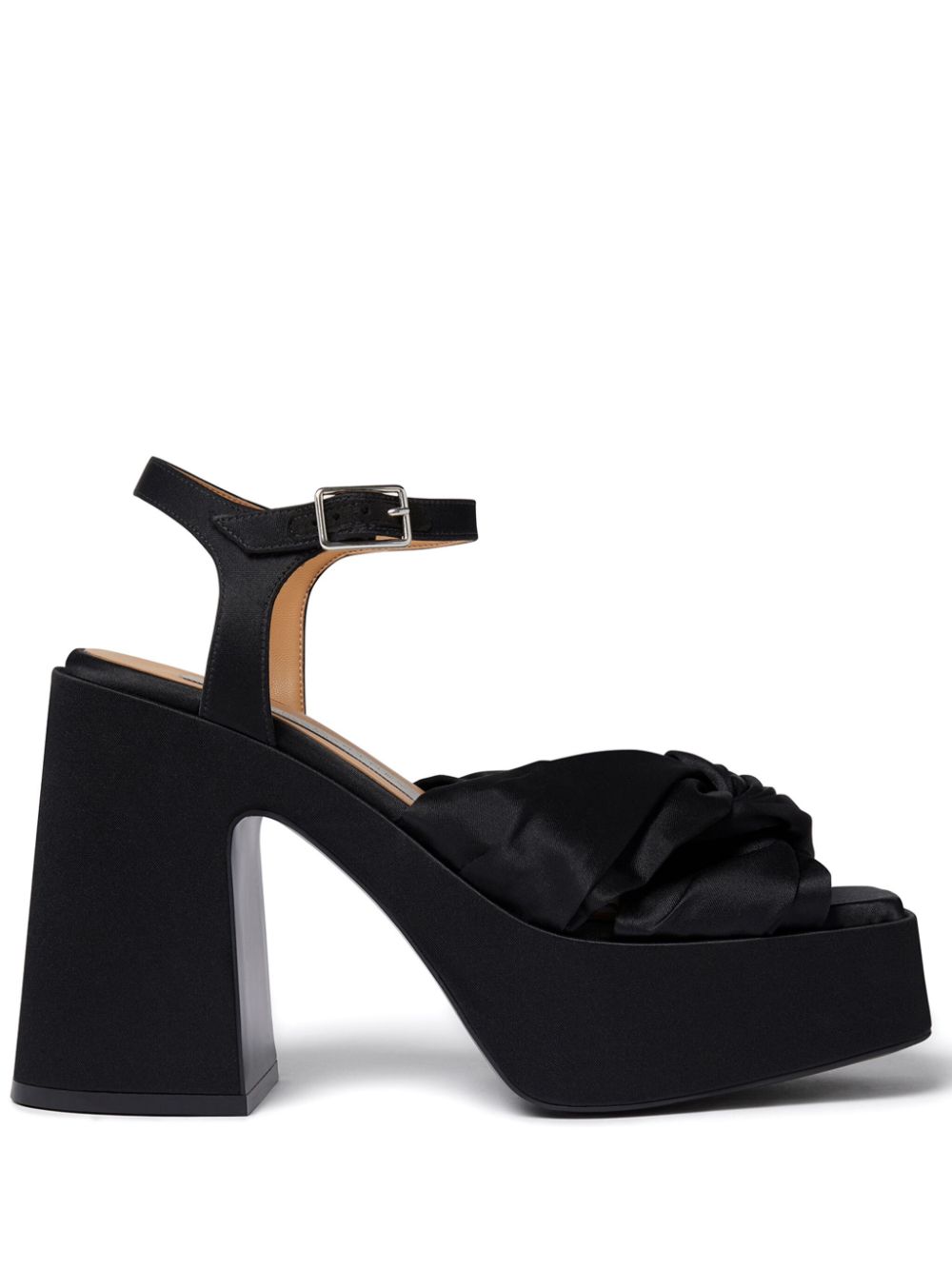 Stella McCartney Skyla satin sandals - Black von Stella McCartney