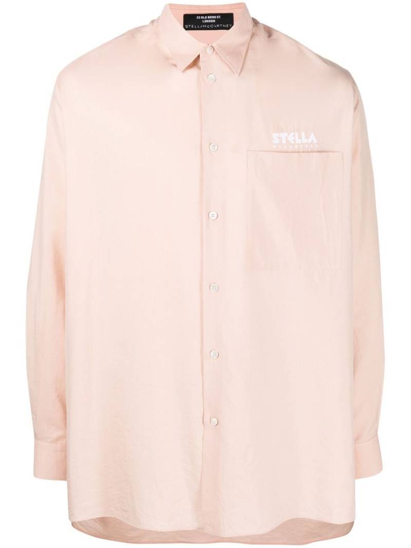 Stella McCartney Stella Logo printed shirt - Pink von Stella McCartney