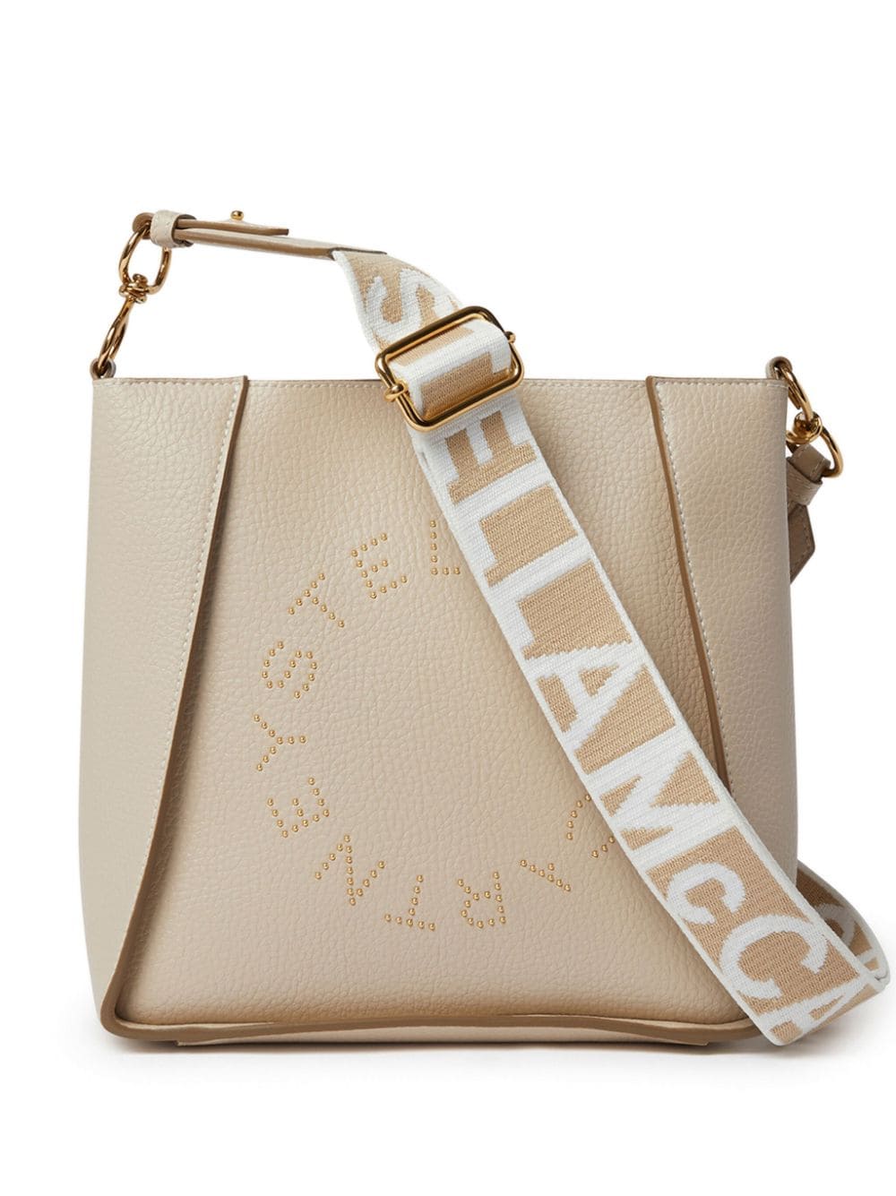 Stella McCartney Stella Logo vegan-leather shoulder bag - Neutrals von Stella McCartney