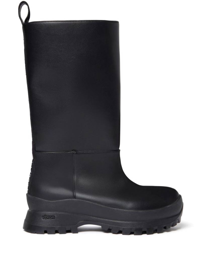 Stella McCartney Trace Tubo leather boots - Black von Stella McCartney