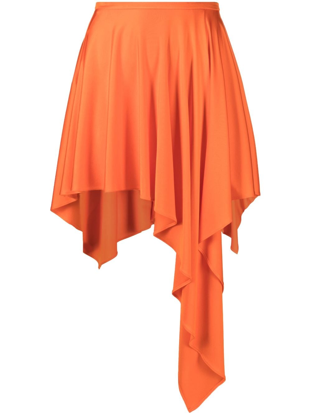 Stella McCartney asymmetric draped skirt - Orange von Stella McCartney