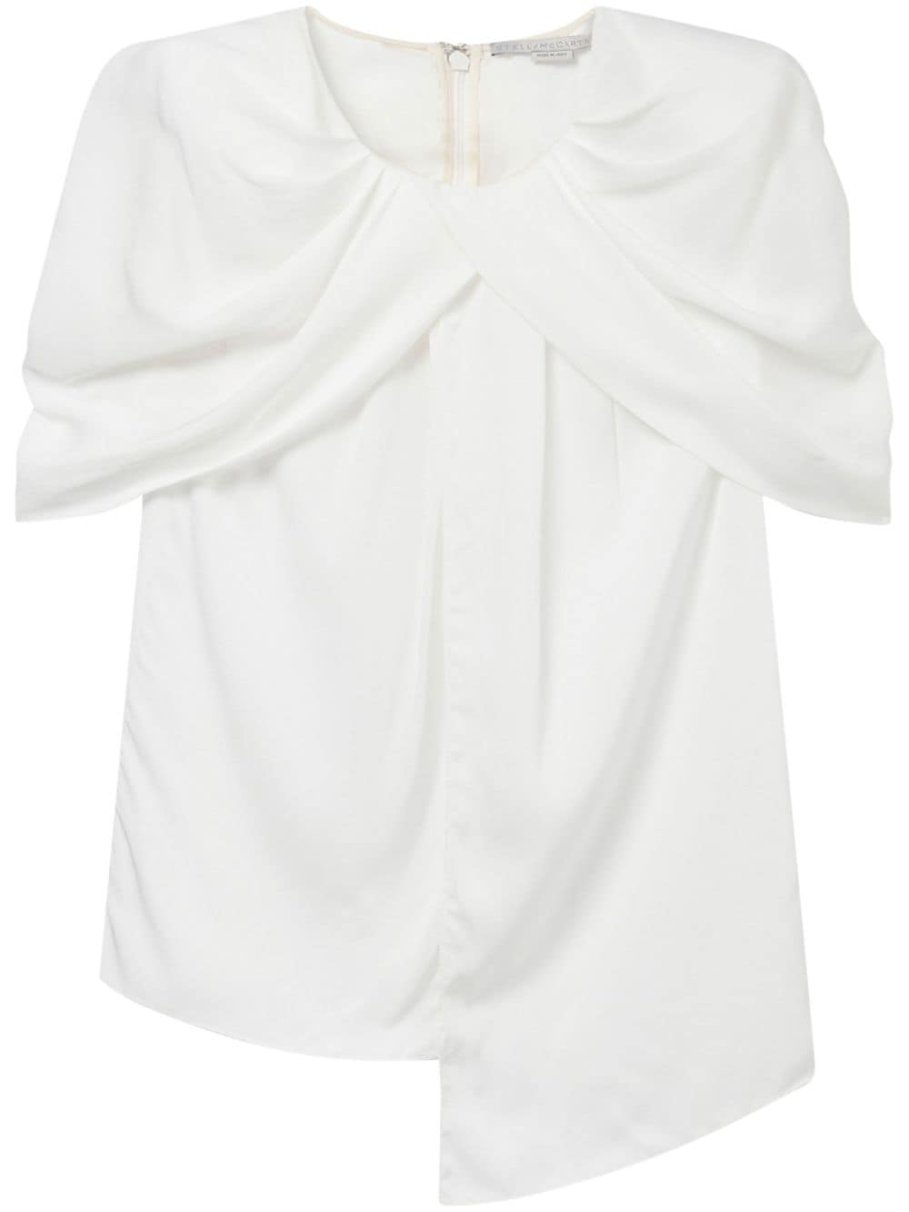 Stella McCartney asymmetric draped top - White von Stella McCartney