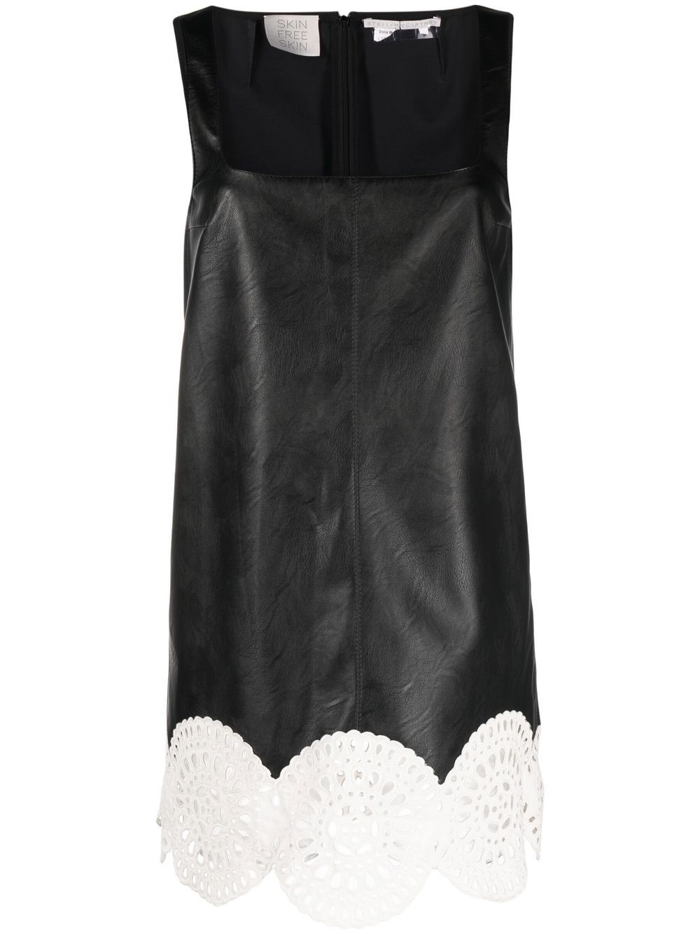 Stella McCartney broderie anglaise-trim sleeveless minidress - Black von Stella McCartney