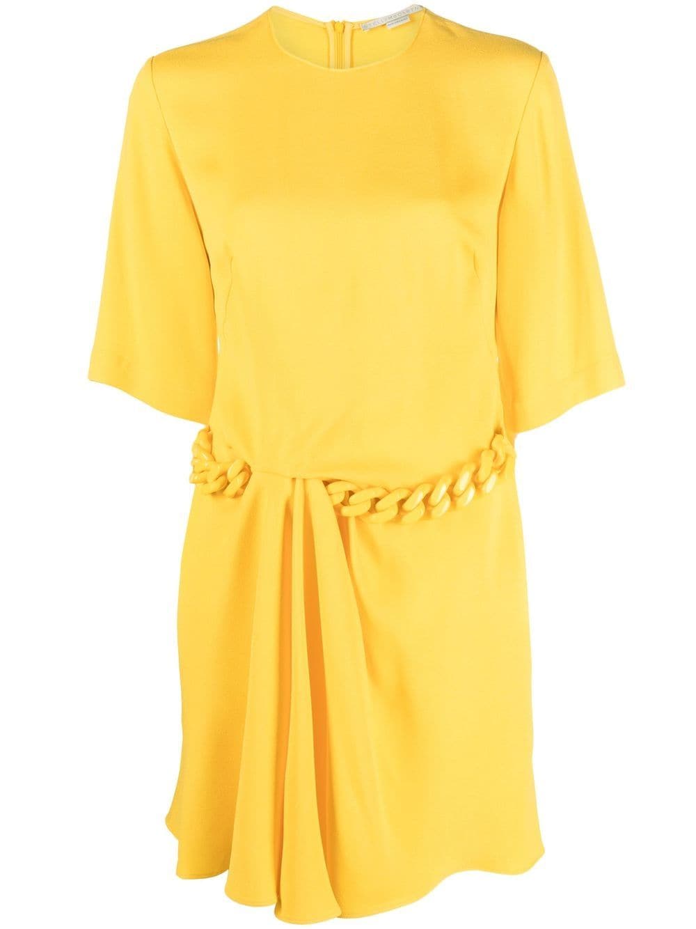 Stella McCartney chain link-detail minidress - Yellow von Stella McCartney