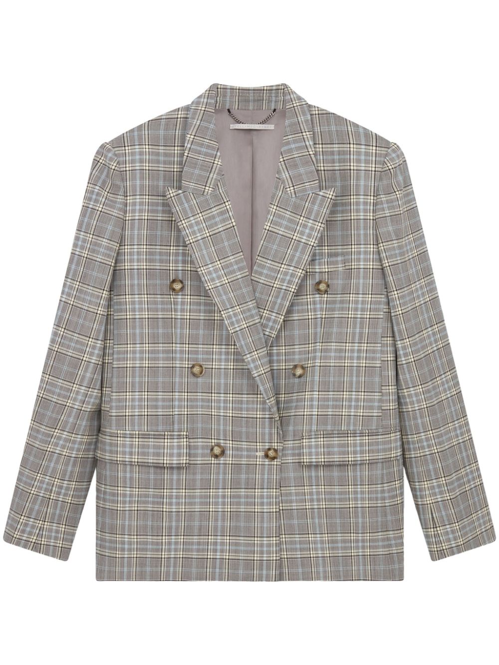 Stella McCartney check-print wool blazer - Grey von Stella McCartney