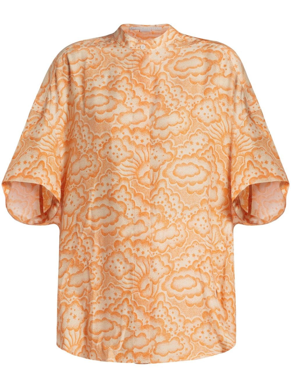 Stella McCartney cloud-print tunic shirt - Orange von Stella McCartney